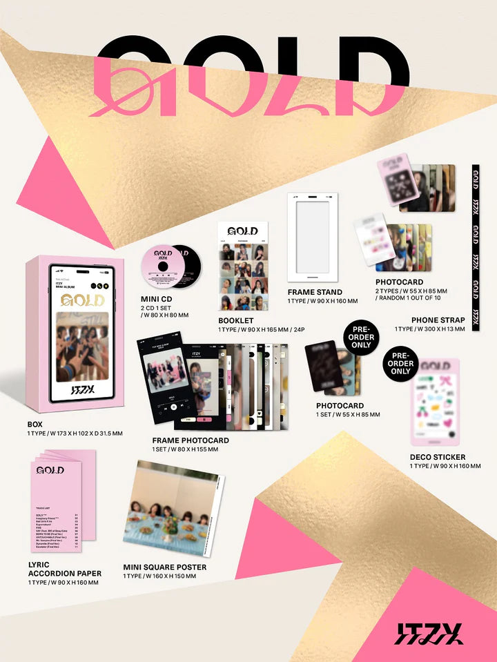 ITZY - GOLD 9TH MINI ALBUM [SPECIAL EDITION PHONE BOX VER.]