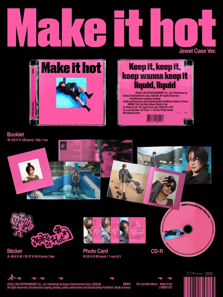 MINHO (SHINEE) - MAKE IT HOT 2ND MINI ALBUM [JEWEL CASE VER.]