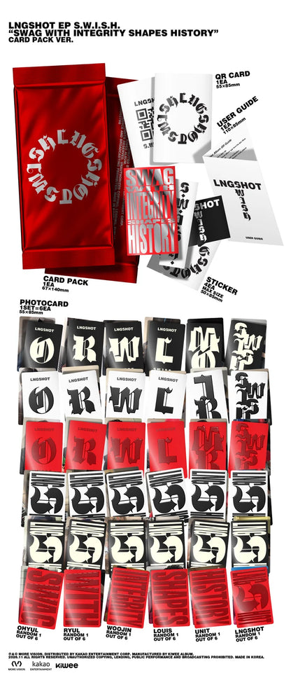 (PRE-ORDER) LNGSHOT - S.W.I.S.H EP ALBUM [CARD PACK VER.]