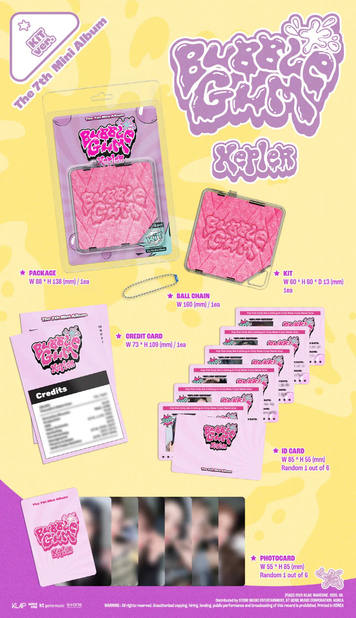 KEP1ER - BUBBLE GUM 7º MINI ÁLBUM [VERSIÓN KIT]