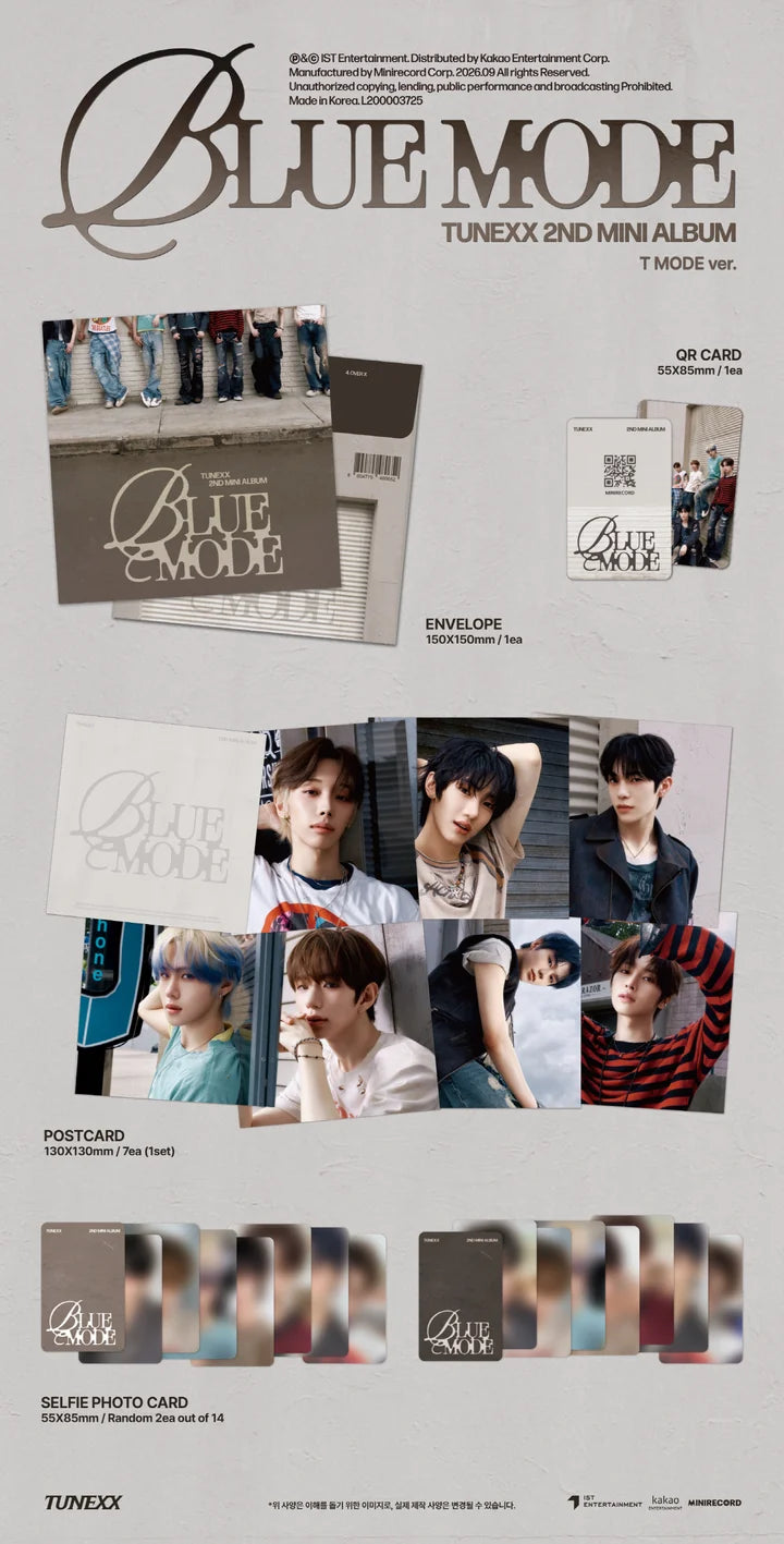 TUNEXX - BLUE MODE 2ND MINI ALBUM [T MODE VER.]