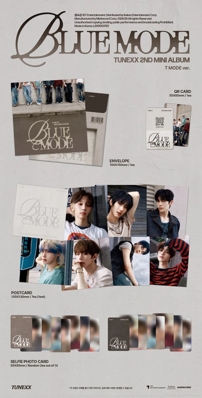 TUNEXX - BLUE MODE 2ND MINI ALBUM [T MODE VER.]
