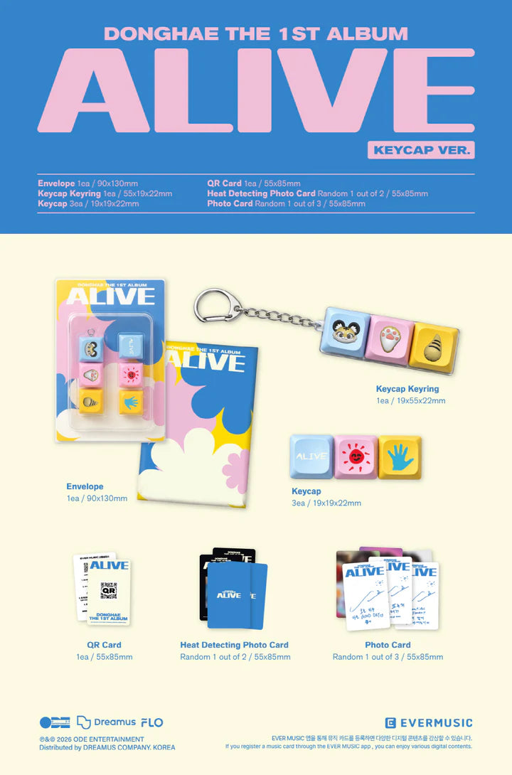 DONGHAE (SUPER JUNIOR) - ALIVE 1ST ALBUM [KEYCAP VER.]