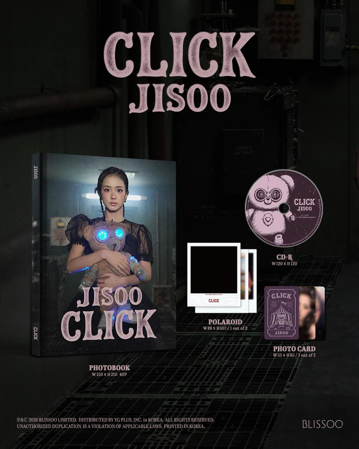 (PRE-ORDER) JISOO (BLACKPINK) - CLICK SINGLE ALBUM