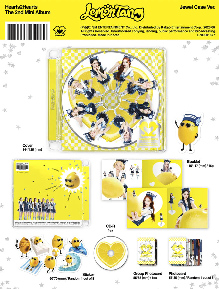 HEARTS2HEARTS - LEMON TANG 2ND MINI ALBUM [JEWEL CASE VER.]