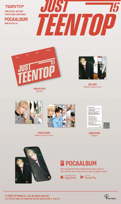 TEENTOP - JUST 15, JUST TEEN TOP MINI ALBUM [POCAALBUM MINI SLEEVE VER.]