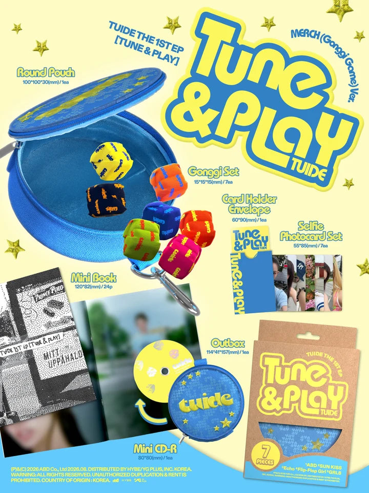 TUIDE - TUNE & PLAY 1ST EP ALBUM [GONGGI GAME VER.]