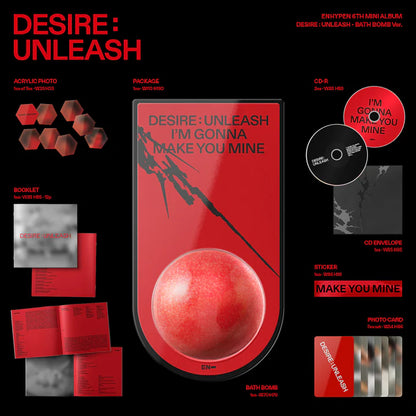 ENHYPEN - DESIRE: UNLEASH 6TO MINI ÁLBUM [VERSIÓN BOMBA DE BAÑO]