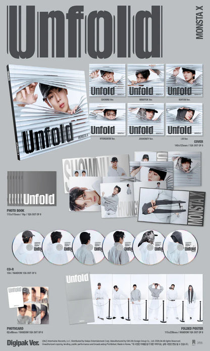 MONSTAX - UNFOLD AMERCAN STUDIO ALBUM [VER. DIGIPACK]