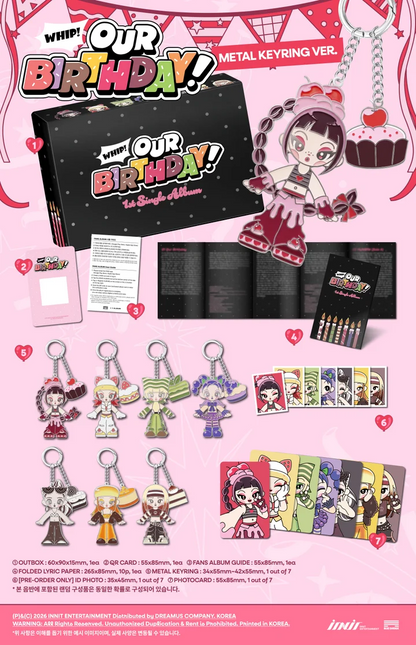 OUTBIRTHDAY - OUR BIRTHDAY 1ST SINGLE ALBUM [METAL KEYRING VER.]