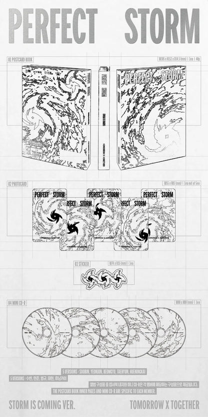 (PRE-ORDER) TOMORROW X TOGETHER (TXT) - PERFECT STORM 9TH MINI ALBUM [STORM IS COMING VER.]