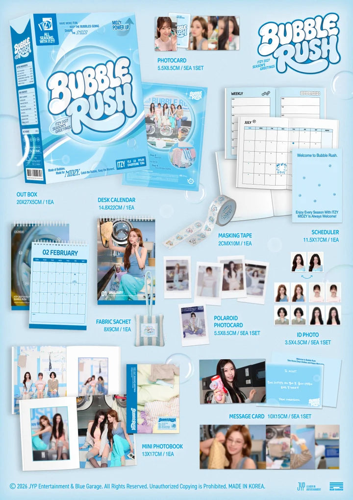 (PRE-ORDER) ITZY - 2027 SEASON'S GREETING [BUBBLE RUSH]