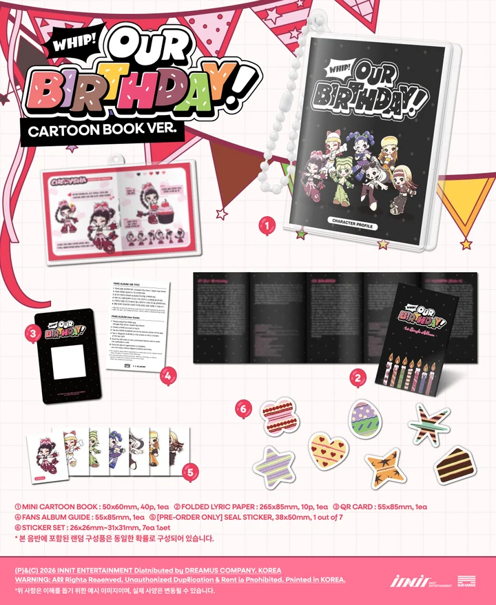 OUTBIRTHDAY - OUR BIRTHDAY 1ST SINGLE ALBUM [CARTOON BOOK VER. PLATAFORM]