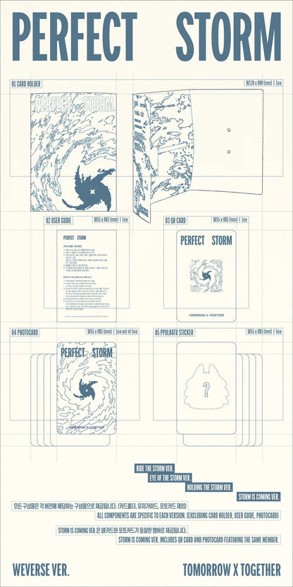 (PRE-ORDER) TOMORROW X TOGETHER (TXT) - PERFECT STORM 9TH MINI ALBUM [WEVERSE ALBUM VER.]