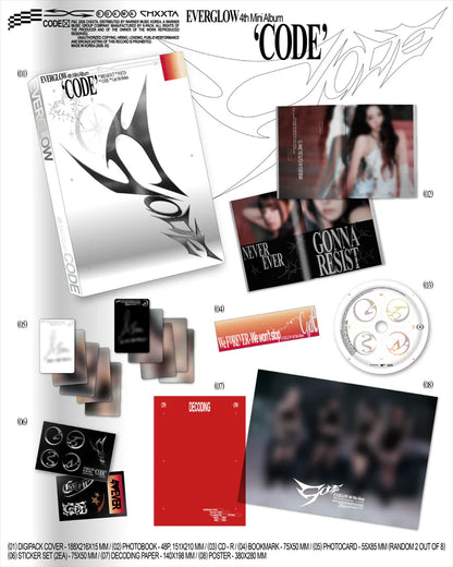 EVERGLOW - CUARTO MINI ÁLBUM CODE [VERSIÓN FOTOLIBRO]