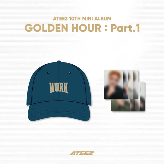 ATEEZ - GOLDEN HOUR: PART 1 OFFICIAL OFFICIAL MD WORK BALL CAP