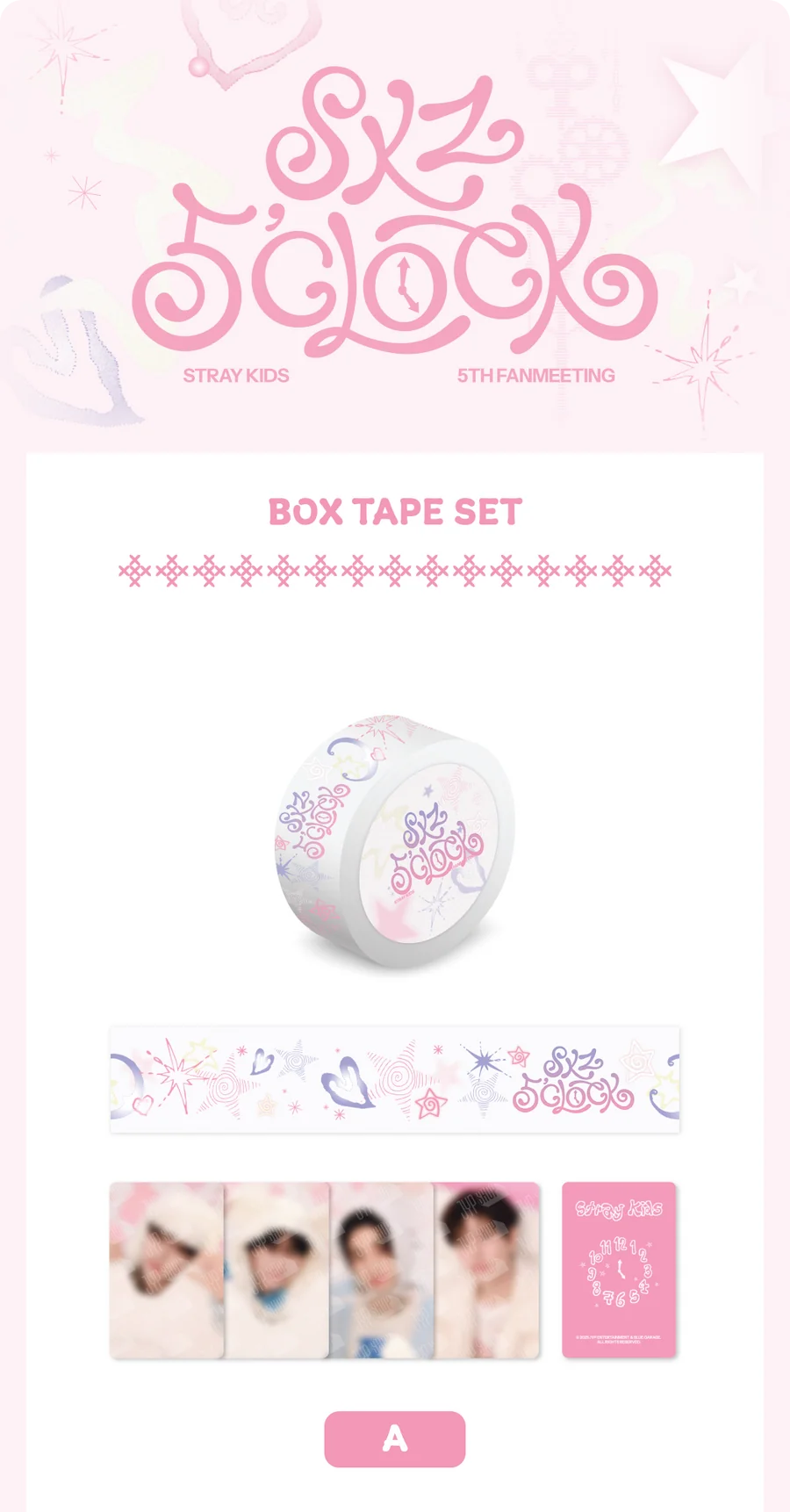 (PRE-ORDER) STRAY KIDS - SKZ 5'CLOCK OFFICIAL MD BOX TAPE SET