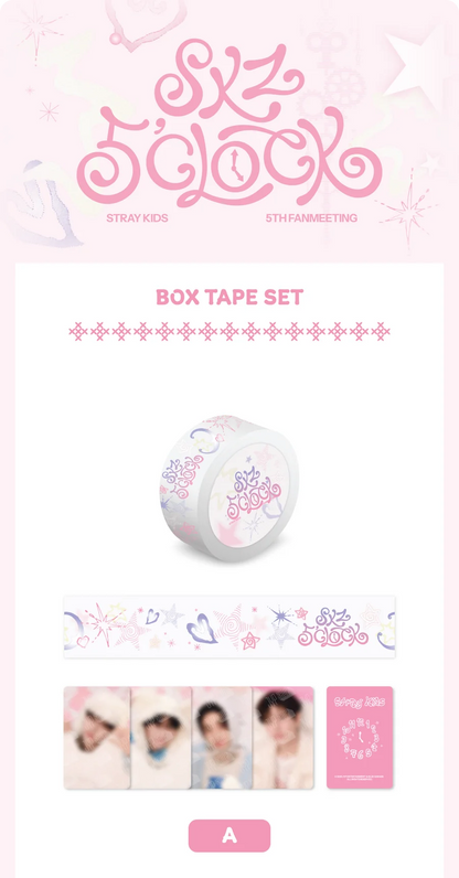 (PRE-ORDER) STRAY KIDS - SKZ 5'CLOCK OFFICIAL MD BOX TAPE SET