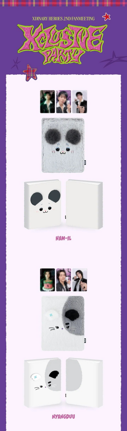(PRE-ORDER) XDINARY HEROES - XCLUSIVE PARTY 2ND FANMEETING OFFICIAL MD XDINARY MONSTERS PLUSH PHOTO BINDER