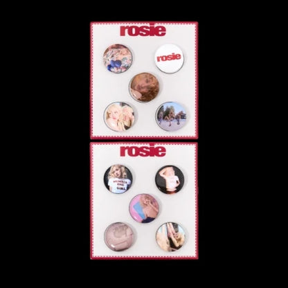 ROSÉ (BLACKPINK) - ROSIE OFFICIAL MD PIN BUTTON SET A