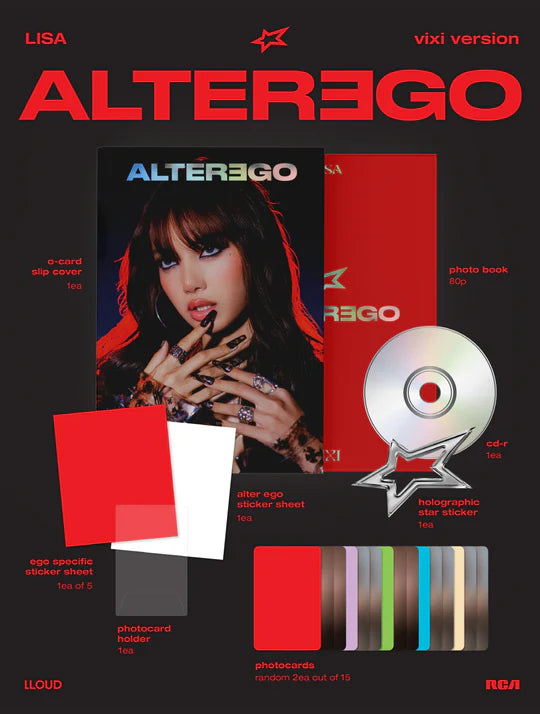 (PRE-ORDER) LISA (BLACKPINK) - ALTER EGO [PHOTOBOOK VIXI VER.]