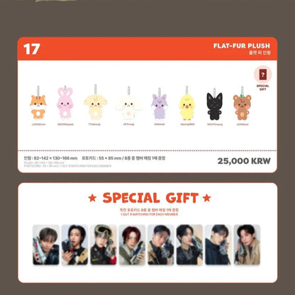 ATEEZ - ANITEEZ IN TREASURE POP-UP MD FLAT-FUR PLUSH
