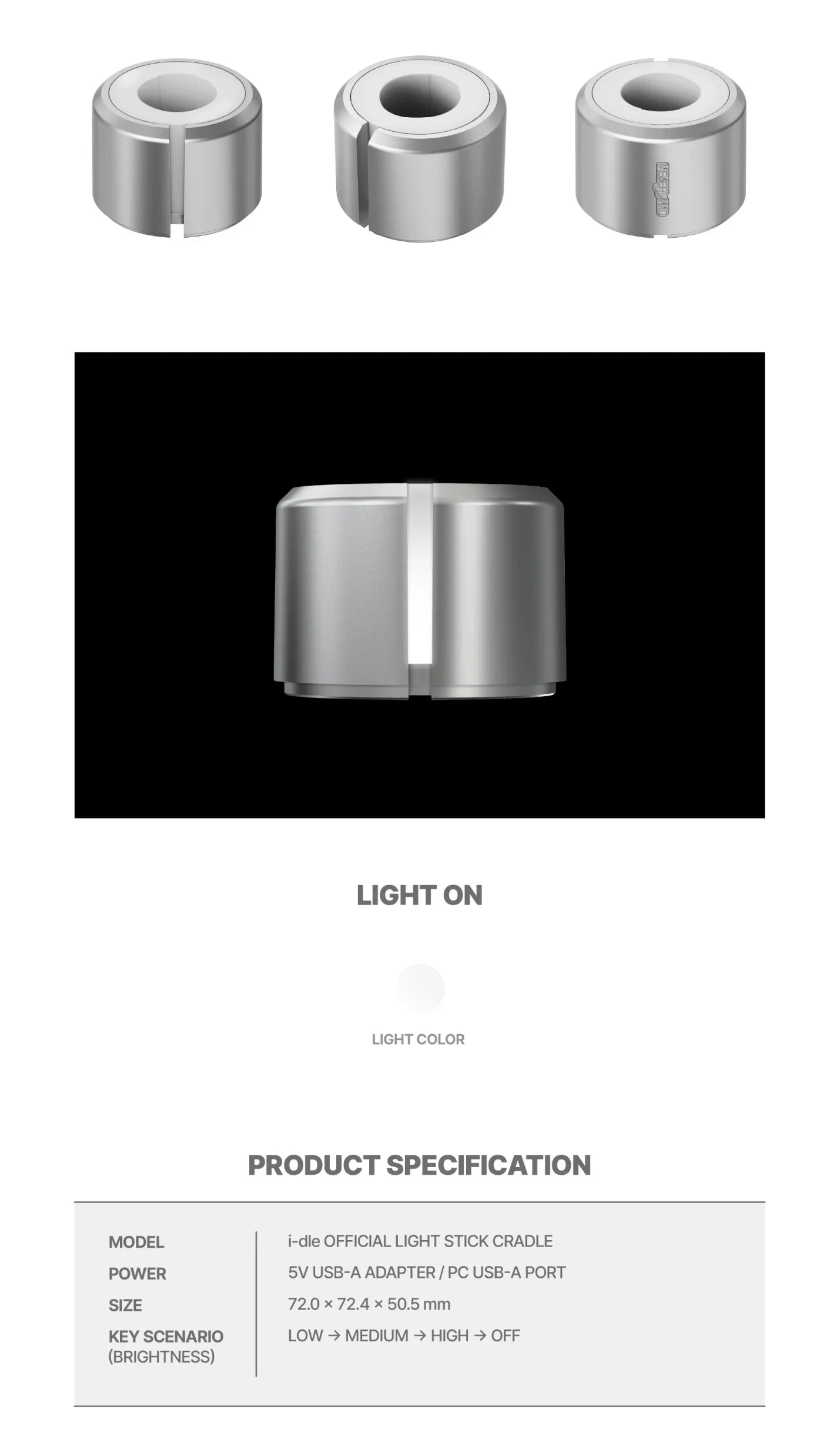 I-DLE - OFFICIAL LIGHT STICK VER.3 CRADLE