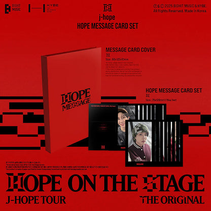 J-HOPE (BTS) - HOPE ON THE STAGE [J-HOPE TOUR MESSAGE CARD SET]