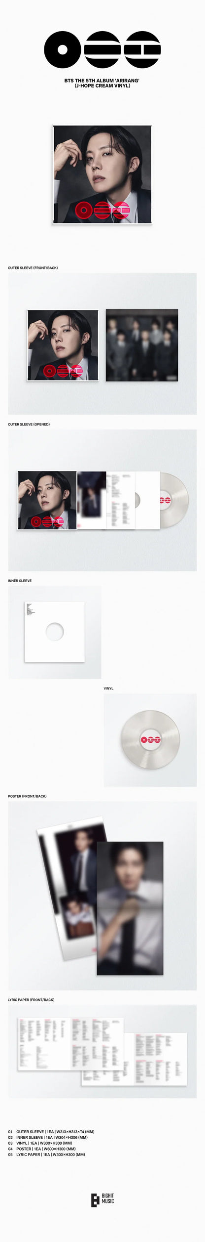 (PRE-ORDER) BTS - ARIRANG 5TH ALBUM [STANDARD VINYL VER.]