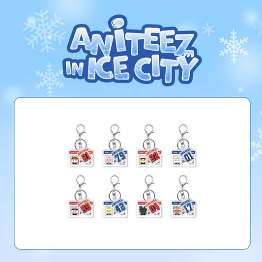 (PRE-ORDER) ANITEEZ (ATEEZ) - IN ICE CITY OFFICIAL MD HOCKEY PLAYER CARD ACRYLIC KEYRING