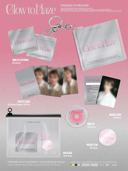 KANG DANIEL - GLOW TO HAZE 6TH MINI ALBUM [MINI CD KEYRING VER.]