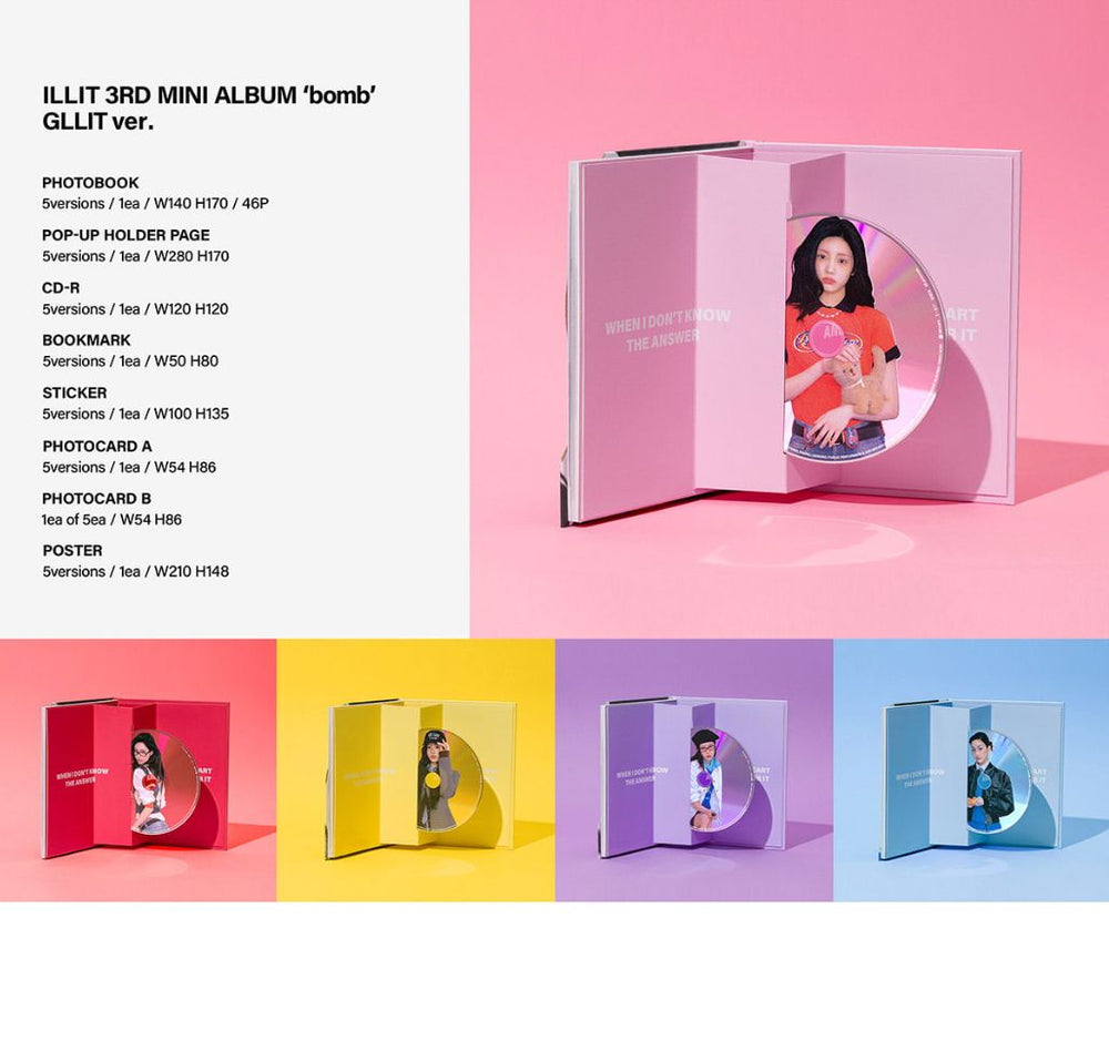 ILLIT - BOMB 3RD MINI ALBUM [GLLIT VER.]