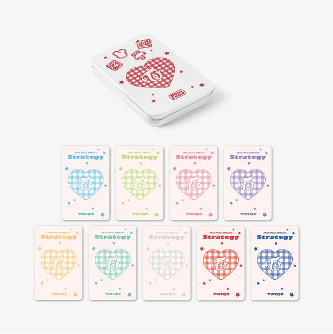 TWICE - STRATEGY POP-UP IN SEOUL OFFICIAL MD TINCASE PHOTOCARD SET